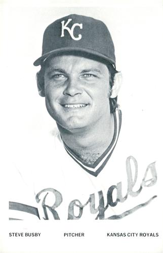 1978 Kansas City Royals Photocards #NNO Steve Busby Front