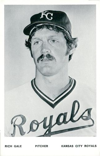 1978 Kansas City Royals Photocards #NNO Rich Gale Front