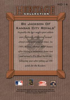 2002 Donruss Diamond Kings - Heritage Collection #HC-14 Bo Jackson Back