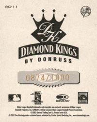 2002 Donruss Diamond Kings - T204 #RC-11 Don Mattingly  Back