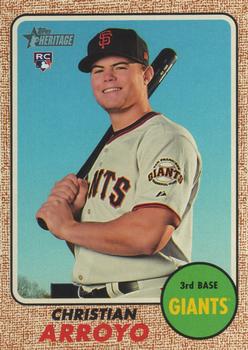 2017 Topps Heritage #508 Christian Arroyo Front