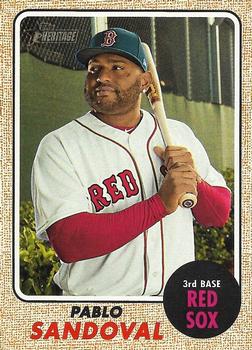 2017 Topps Heritage #716 Pablo Sandoval Front
