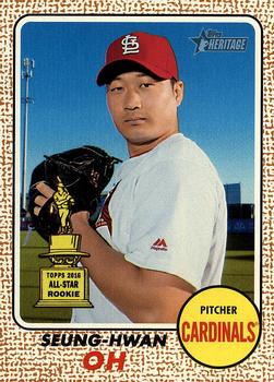2017 Topps Heritage #108 Seung-Hwan Oh Front