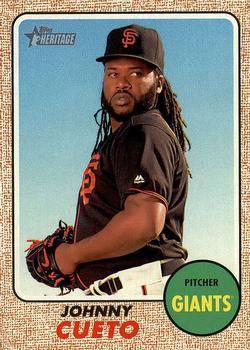 2017 Topps Heritage #254 Johnny Cueto Front