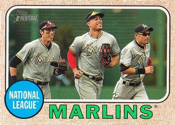 2017 Topps Heritage #347 Miami Marlins Front