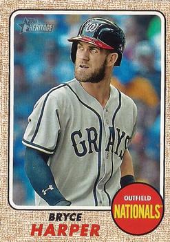 2017 Topps Heritage #427 Bryce Harper Front