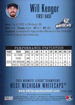 2015 Choice Midwest League Champions #08 Will Kengor Back