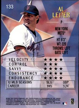 1999 Topps Stars #133 Al Leiter Back