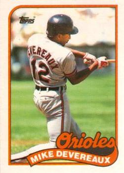 1989 Topps Traded #23T Mike Devereaux Front