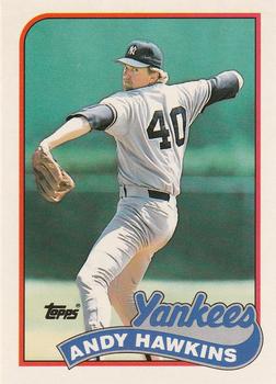 1989 Topps Traded #47T Andy Hawkins Front