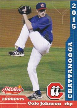 2015 Grandstand Chattanooga Lookouts #NNO Cole Johnson Front