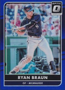 2016 Donruss Optic - Blue #135 Ryan Braun Front