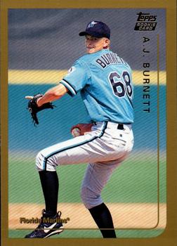 1999 Topps Traded and Rookies #T36 A.J. Burnett Front