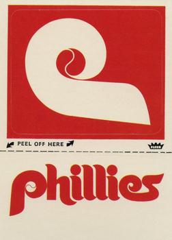 1981 Fleer Baseball Stickers #NNO Philadelphia Phillies Monogram Front
