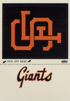 1981 Fleer Baseball Stickers #NNO San Francisco Giants Monogram Front