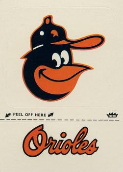 1981 Fleer Baseball Stickers #NNO Baltimore Orioles Monogram Front