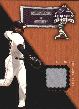 2002 Flair - Jersey Heights #NNO Barry Bonds Front