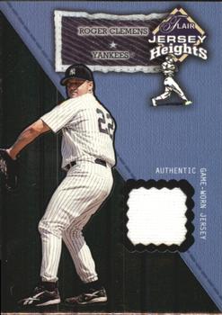 2002 Flair - Jersey Heights #NNO Roger Clemens Front