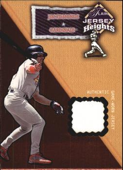 2002 Flair - Jersey Heights #NNO Jim Edmonds  Front
