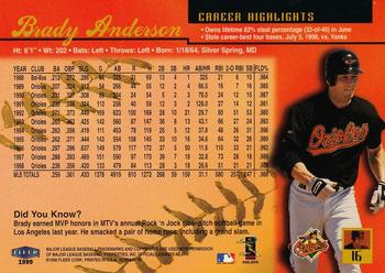 1999 Ultra #16 Brady Anderson Back