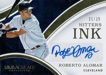 2016 Panini Immaculate Collection - Hitters Ink #HI-RA Roberto Alomar Front