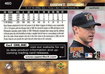 1999 Upper Deck #460 Brant Brown Back