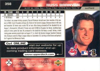 1999 Upper Deck #358 Russ Branyan Back