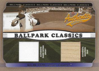 2002 Fleer Authentix - Ballpark Classics Memorabilia #BC-NR Nolan Ryan Front