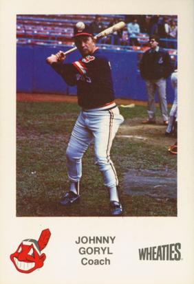 1982 Wheaties Cleveland Indians #NNO Johnny Goryl Front
