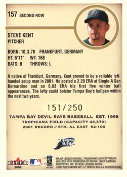 2002 Fleer Authentix - Second Row #157 Steve Kent Back