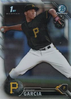 2016 Bowman Chrome - Prospects Refractor #BCP156 Yeudy Garcia Front