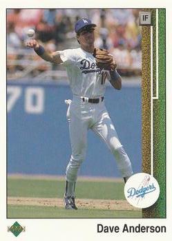 1989 Upper Deck #89 Dave Anderson Front