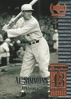 1999 Upper Deck Century Legends #43 Al Simmons Front