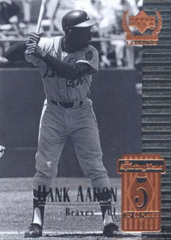 1999 Upper Deck Century Legends #5 Hank Aaron Front