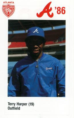 1986 Atlanta Braves Police #NNO Terry Harper Front