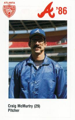 1986 Atlanta Braves Police #NNO Craig McMurtry Front