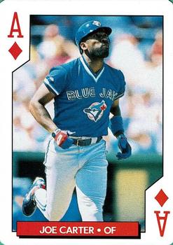 1995 Bicycle Aces Toronto Blue Jays Playing Cards #A♦ Joe Carter Front