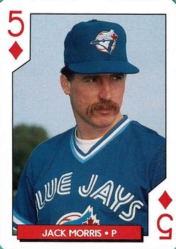 1995 Bicycle Aces Toronto Blue Jays Playing Cards #5♦ Jack Morris Front