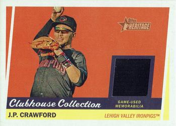 2016 Topps Heritage Minor League - Clubhouse Collection Relics #CCR-JC J.P. Crawford Front