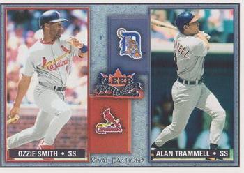 2002 Fleer Fall Classic - Rival Factions Retail #7 RF Ozzie Smith / Alan Trammell  Front