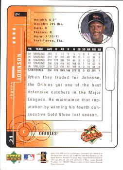 1999 Upper Deck MVP #24 Charles Johnson Back