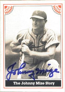 1983 ASA The Johnny Mize Story - Autographed Red Border #1 Johnny Mize Front
