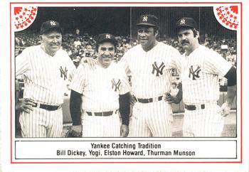 1983 ASA The Yogi Berra Story - Autographed Red Border #9 Yogi Berra / Bill Dickey / Elston Howard / Thurman Munson Front