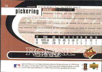 1999 UD Choice #16 Calvin Pickering Back