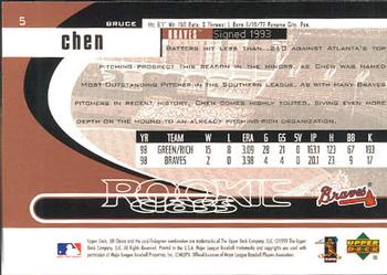 1999 UD Choice #5 Bruce Chen Back