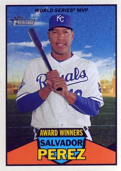 2016 Topps Heritage - Award Winners #AW-9 Salvador Perez Front