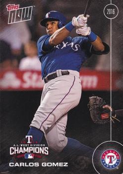 2016 Topps Now Postseason Texas Rangers #TEX-5 Carlos Gomez Front