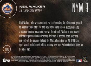 2016 Topps Now Postseason New York Mets #NYM-9 Neil Walker Back