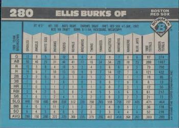 1990 Bowman #280 Ellis Burks Back