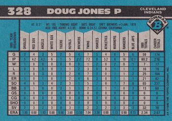 1990 Bowman #328 Doug Jones Back
